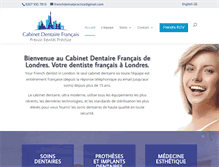 Tablet Screenshot of dentistefrancais.com